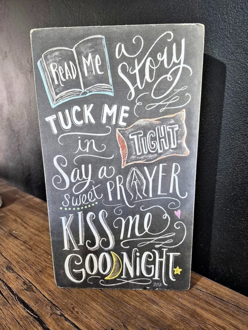 Black & White Prayer Message Wall Sign
